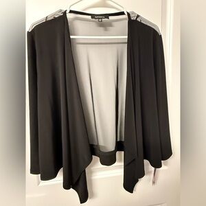 R&M Richards Black Open Front Bolero
